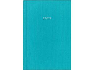 Ημερολόγιο ημερήσιο NEXT Fabric δετό 12x17cm 2023 γαλάζιο